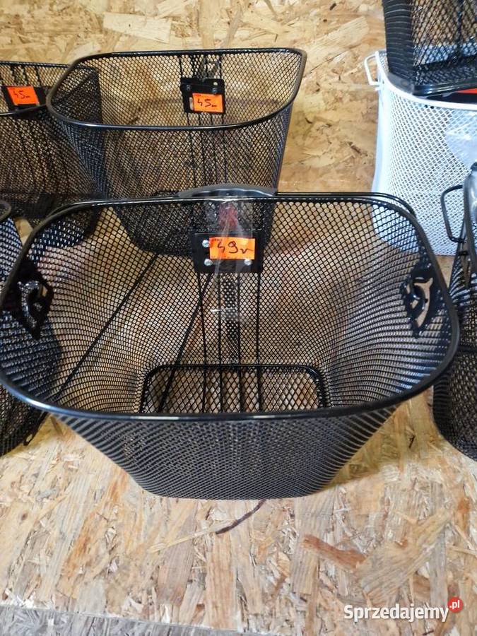METALOWY DUŻY KOSZ ROWEROWY NA KIEROWNICĘ NA Dom i Ogród Głogowa sprzedam
