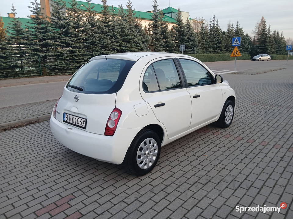 Nissan Micra 2009 biały Ciechanowiec