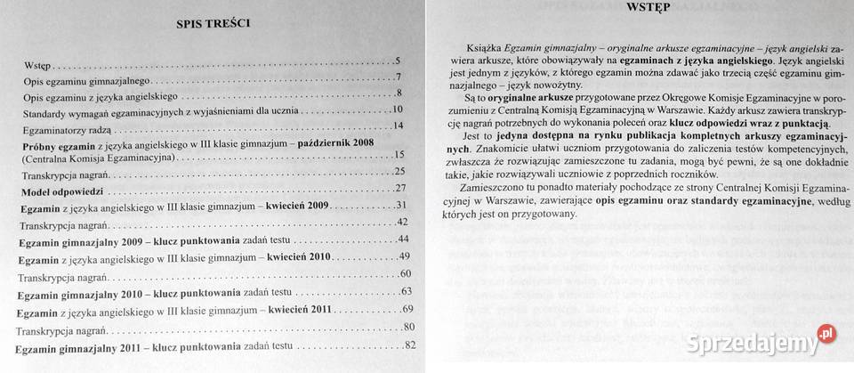 Egzamin Gimnazjalny Język angielski Oryginalne Pozostałe Chełm