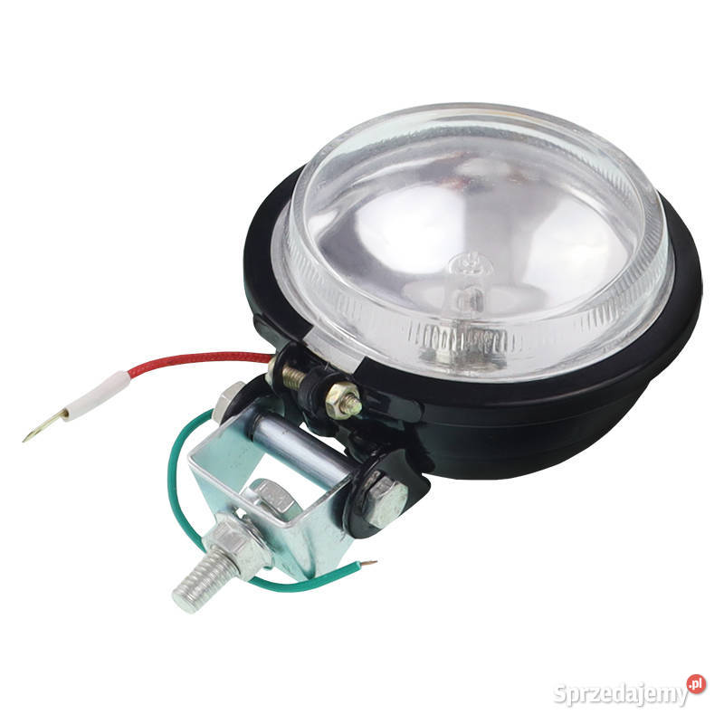 LAMPA ROBOCZA OKRĄGŁA METALOWA 91MM Z ŻARÓWKĄ uniwersalne Lampy robocze