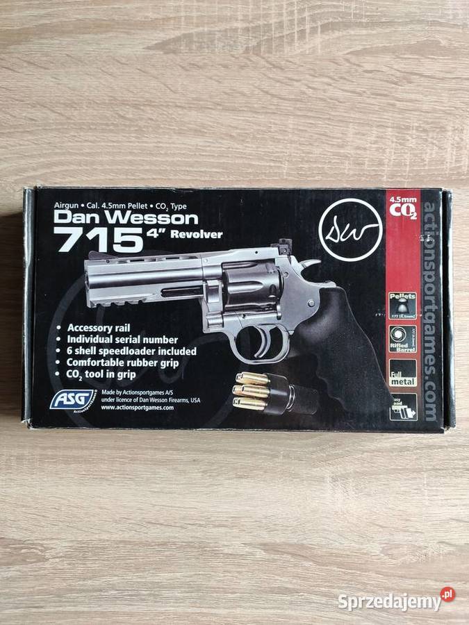 Dan Wesson 715 Rewolwer Wiatrówka 45mm Co2 Kłodzko
