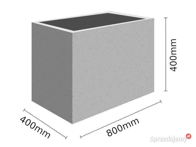 Donica Beton architektoniczny 40x80x40 podkarpackie Stalowa Wola
