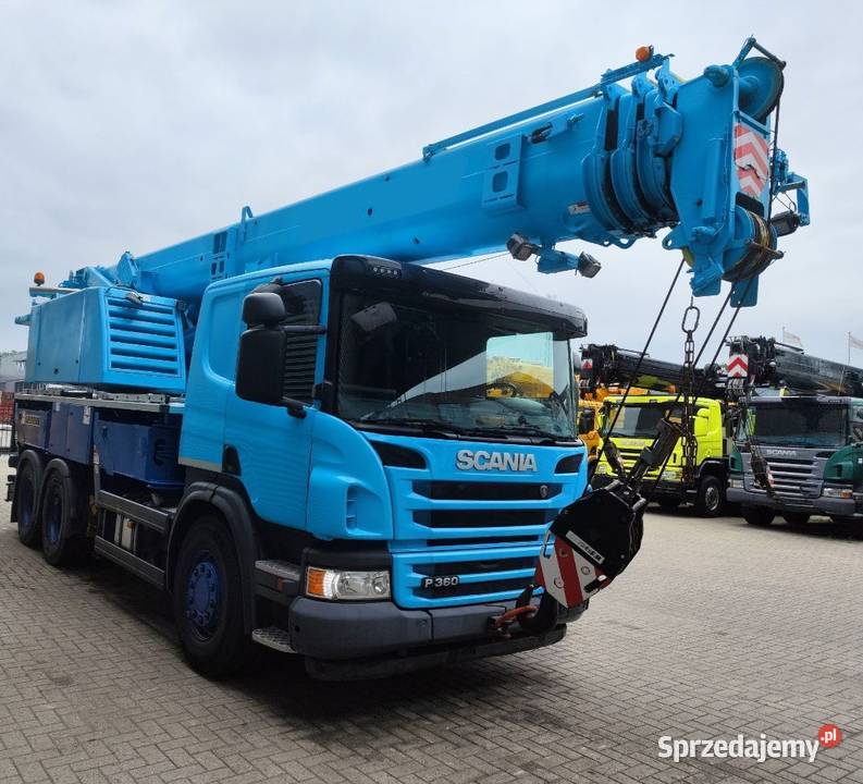 Dzwig samochodowy Scania Liebher kabina sypialna Warszawa