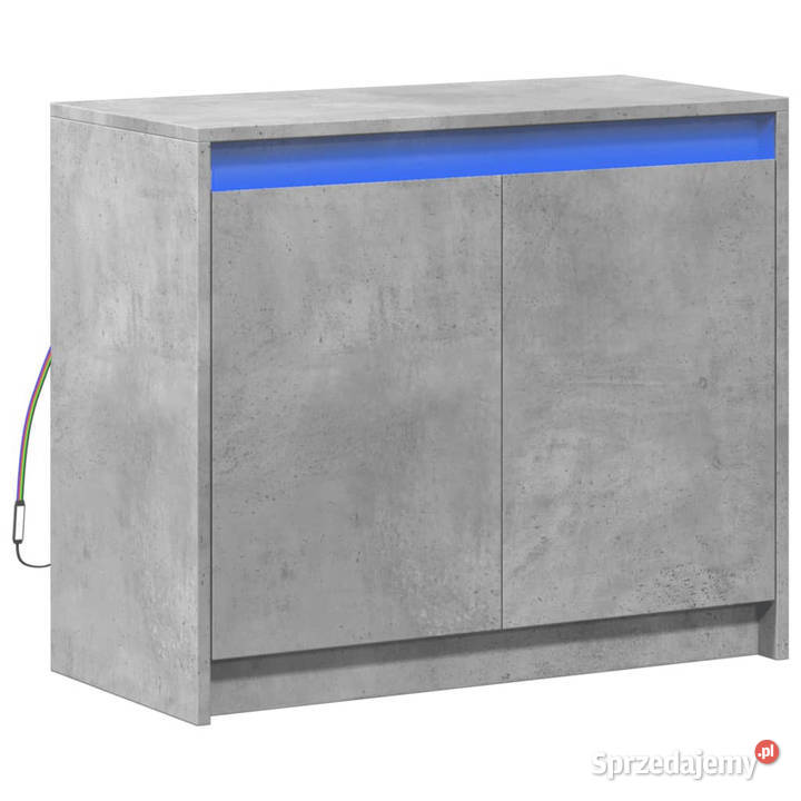 Szafka z LED szarość betonu 72x34x61 WM852176 mazowieckie Warszawa