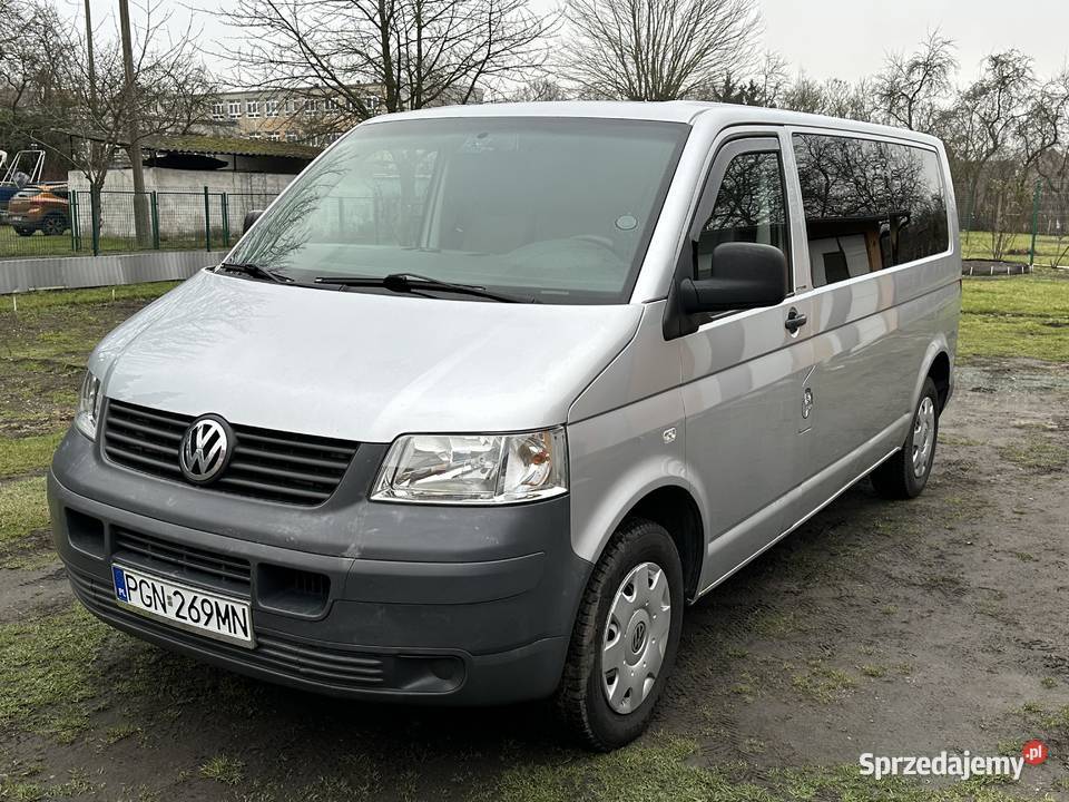 Volkswagen Transporter 19 T5 long TDi 9 osób garażowany Samochody osobowe wielkopolskie Witkowo