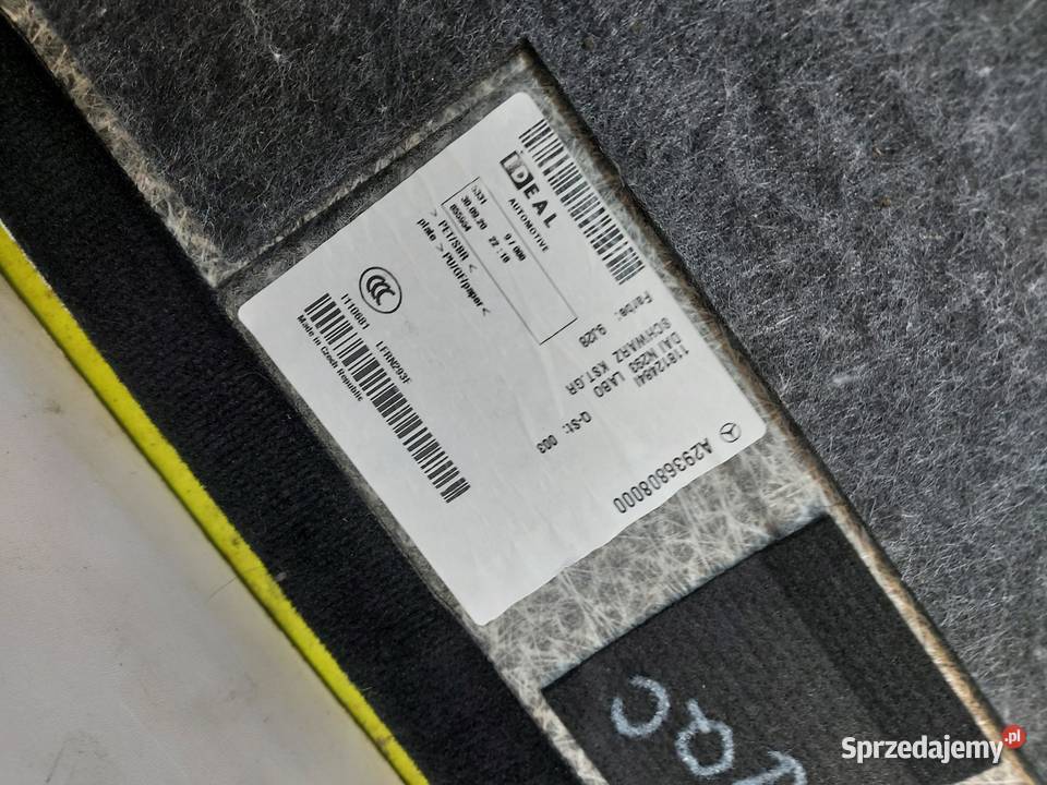 Mercedes EQC 400 W293 WYKŁADZINA BAGAŹNIKA sprzedam