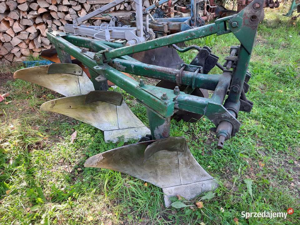 Pług 3 skibowy duży Unia Grudziądz nieuszkodzony Bucze