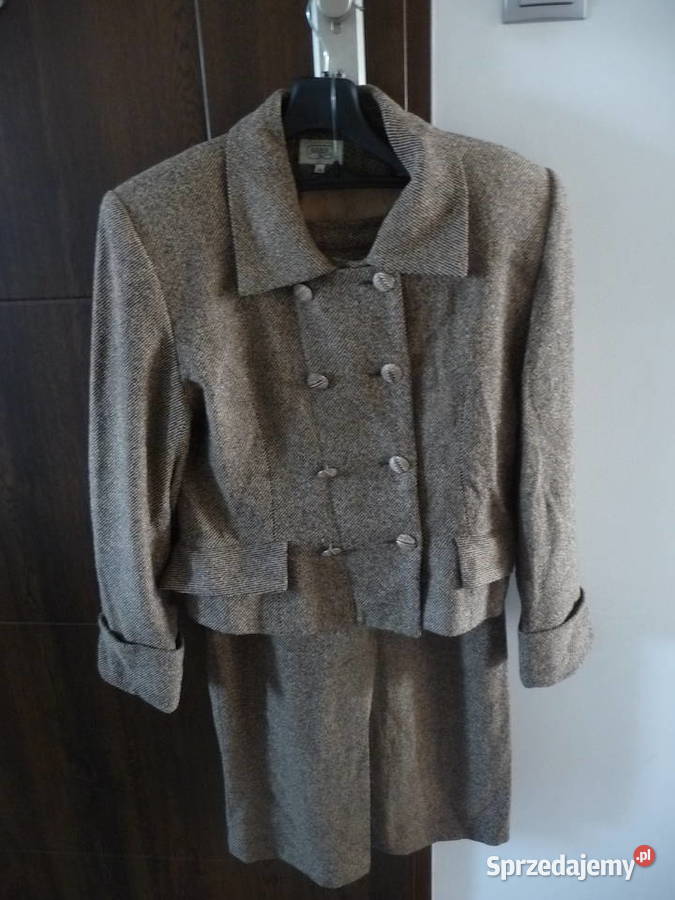 Kostium 2 częściowy garsonka spódnica dzianinowe Poznań