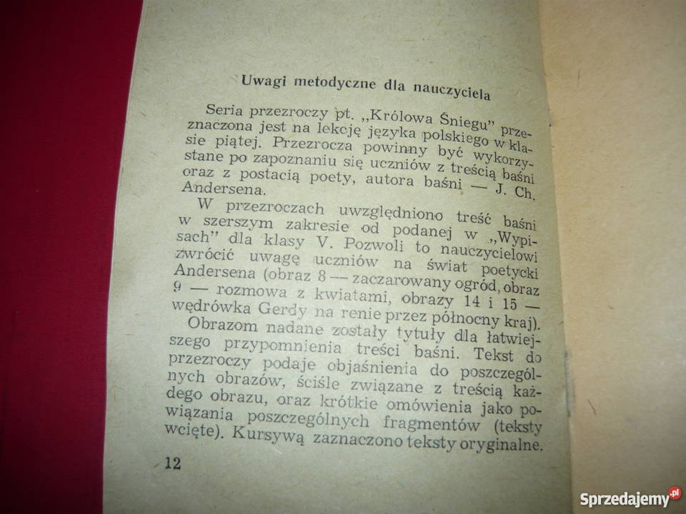 Oryginalny scenariusz do przeźrocza Królowa Pozostałe małopolskie Nowy Sącz