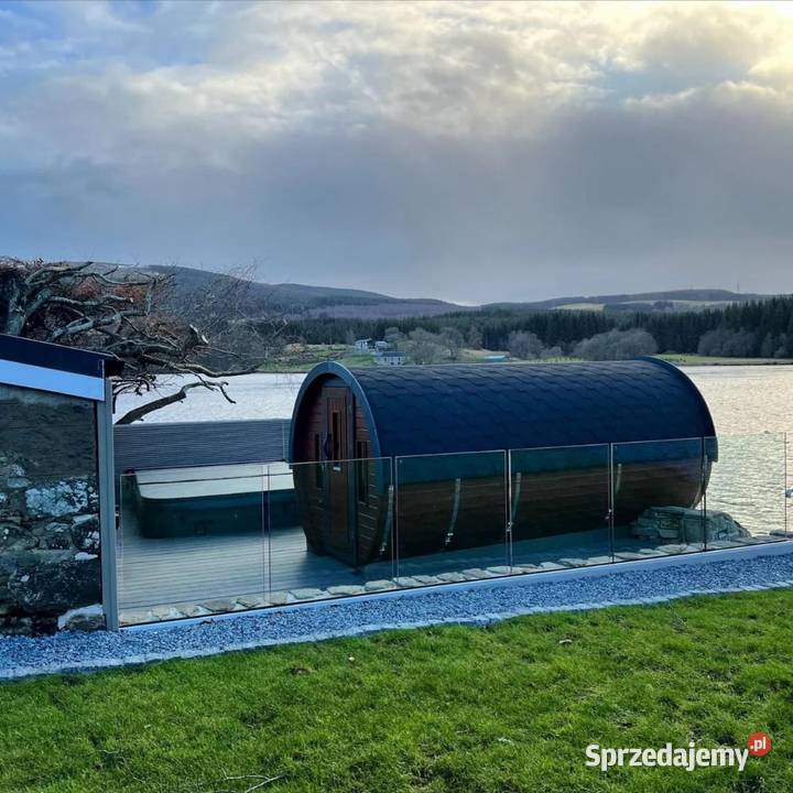 Luksusowa Sauna fińska Beczka ogrodowa 4m Ruska Płock