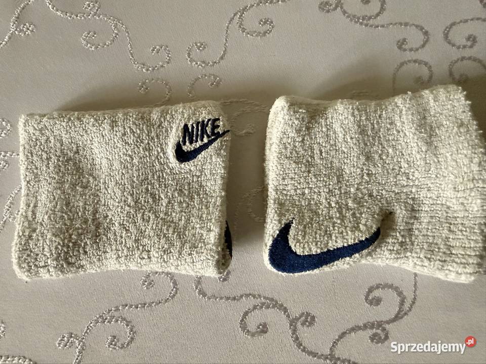 Frotki Nike Swoosh Wristbands Vintage Lata 90 Sport i Wypoczynek