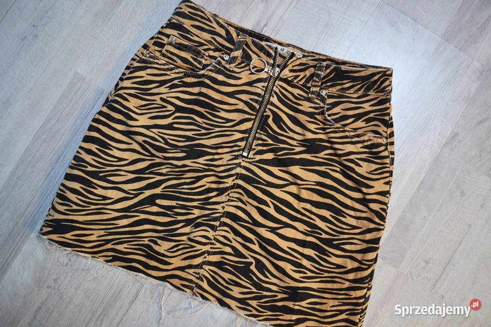 Spódniczka Denim Co S sexy tygrys zebra brąz kujawsko-pomorskie