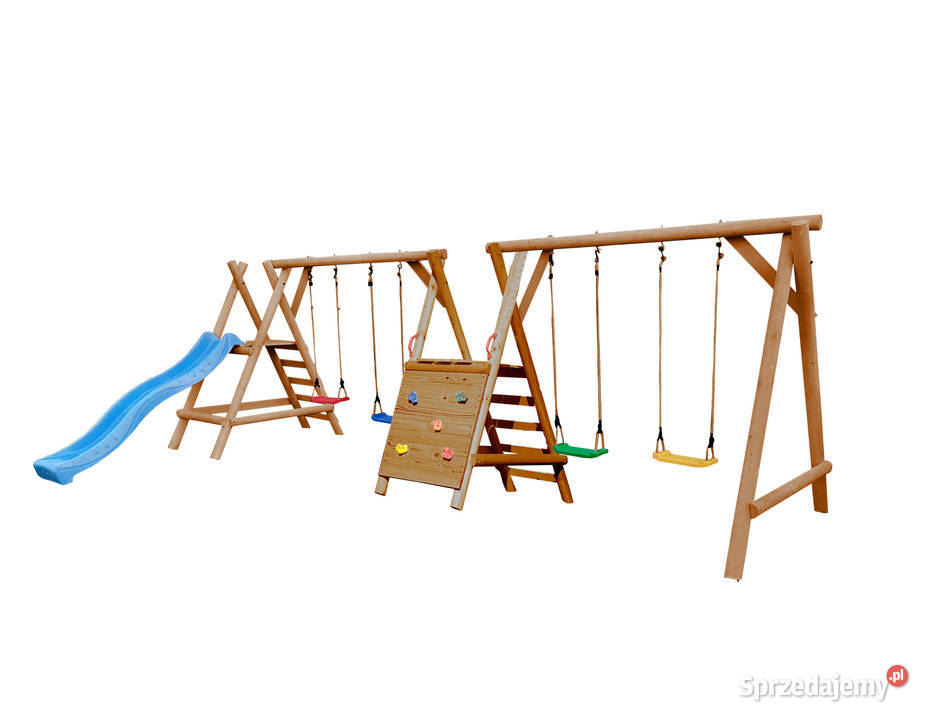 Plac Zabaw do Ogrodu JUMBOMIKI 4Huśtawki ŚCIANKA Szczecin