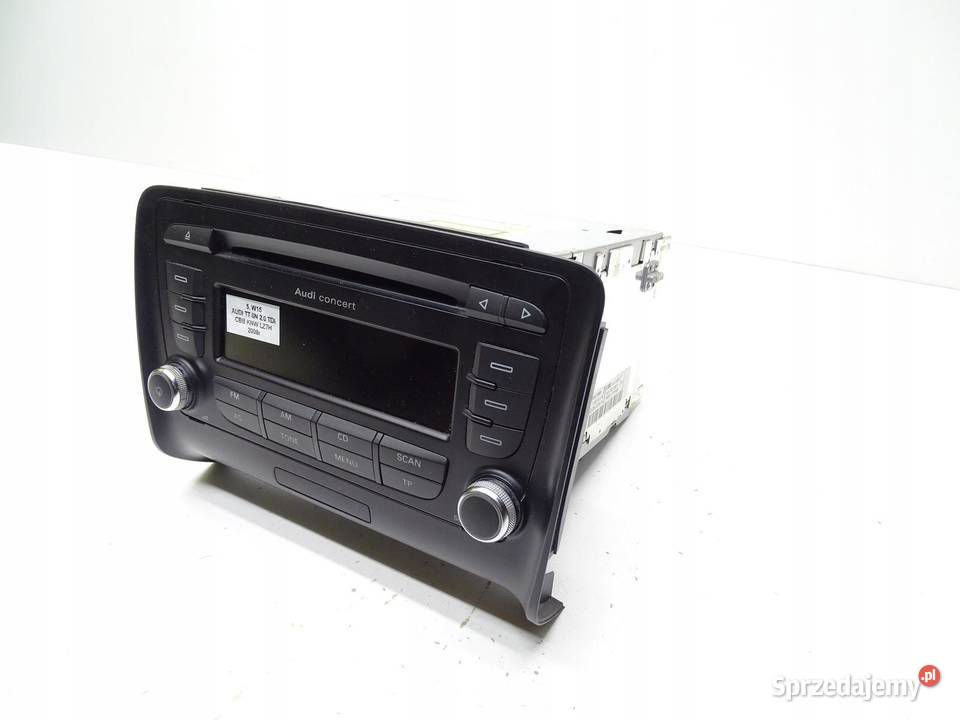 RADIO CONCERT WYŚWIETLACZ 8J0035186M AUDI TT 8J Sprzęt audio fabryczny