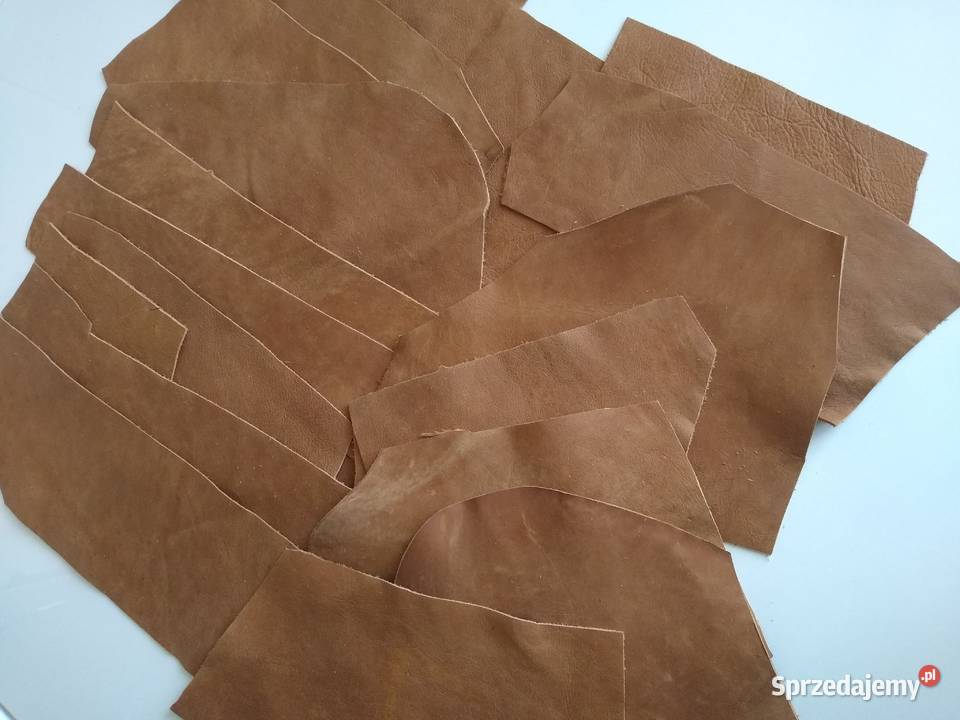 Skóra 325 g Licowa Włoska średnie i małe kawałki Gdańsk sprzedam