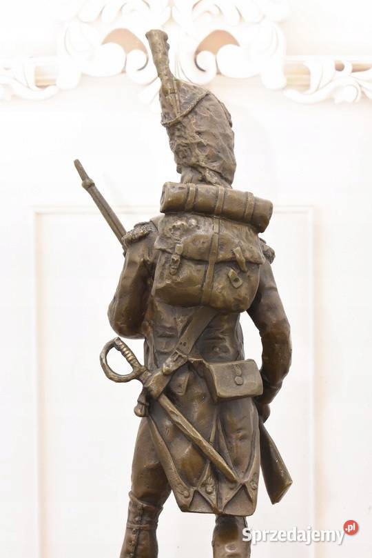 Grenadier Francuski Żołnierz z Brązu Figura Militaria małopolskie Kraków