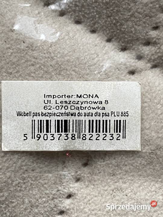 Pas bezpieczeństwa do auta psa Motoryzacja