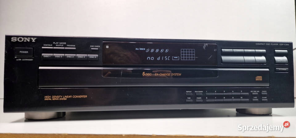 SONY odtwarzacz CD player CDP C 365 CDPC365 Międzychód sprzedam