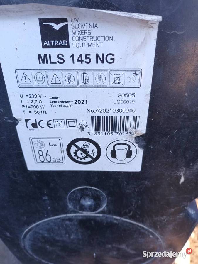 Betoniarka Altrad 145 Wałcz