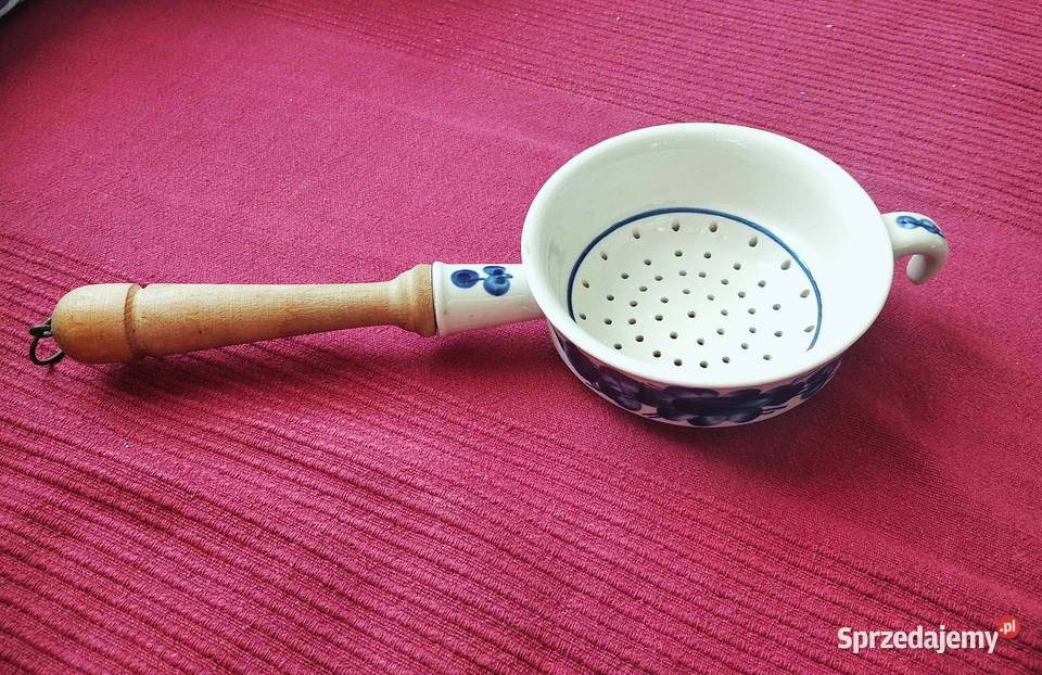 Stary zabytkowy porcelanowy durszlak cedzak Gdańsk