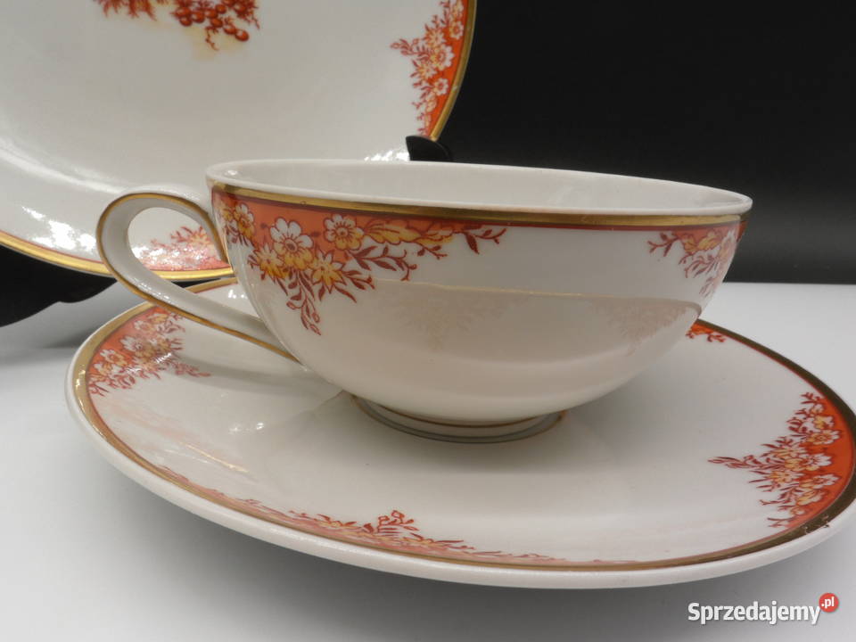Zestaw śniadaniowy trio LICHTE Porcelana i szkło wielkopolskie Raszków