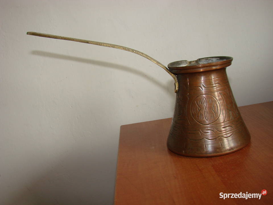 stary miedziany tygielek do kawy Pruszcz Gdański