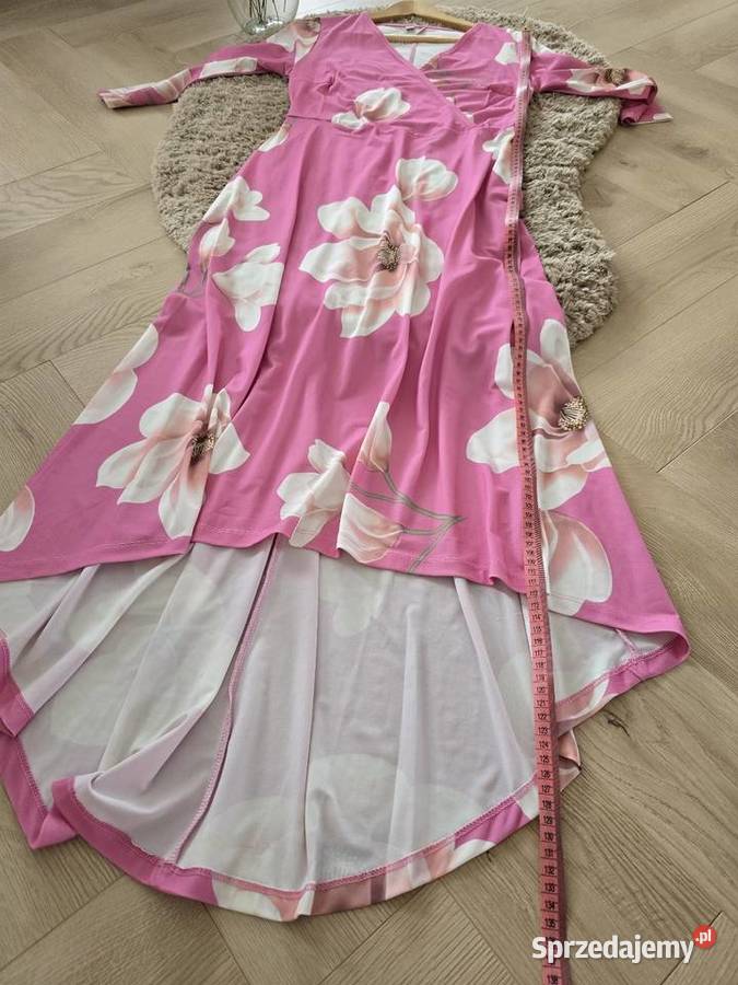 Sukienka asymetryczna Pastelowe Kwiaty Rybnik