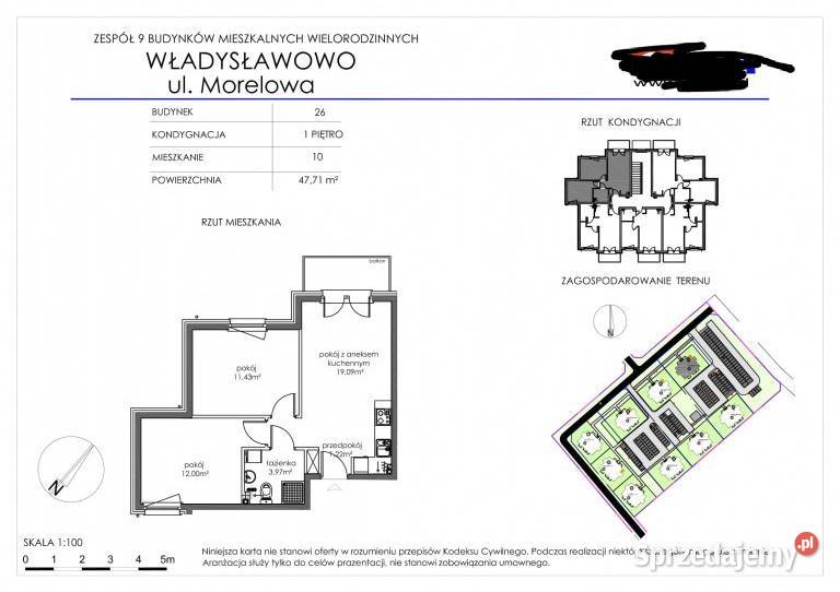 3pok stan deweloperski balkon Władysławowo