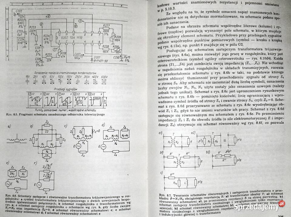 Rysunek techniczny elektryczny Karol Michel Rok wydania 1987 lubelskie Chełm