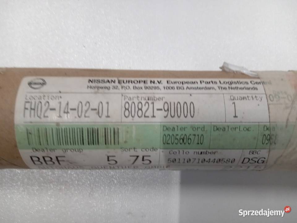 LISTWA ZGARNIAJĄCA DRZWI LP NISSAN NOTE E11 I wielkopolskie Nowy Tomyśl