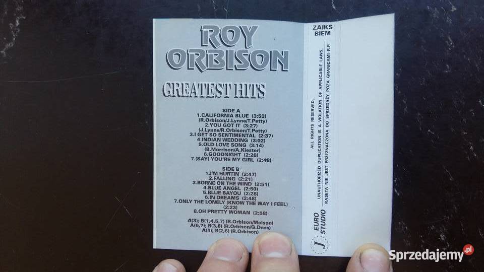 Kaseta magnetofonowa Roy Orbison Greatest hits podlaskie