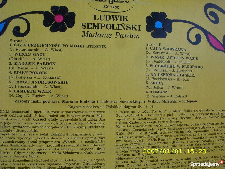 LPPop LUDWIK SEMPOLINSKIMADAM PARDON Wołów