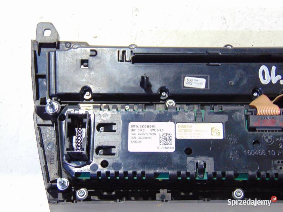PANEL STEROWANIA KLIMATYZACJĄ RADIEM F10 9236483 osobowe