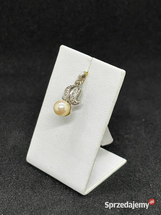 Złota zawieszka pr 583 112g z perłą Elbląg