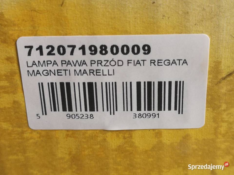 LAMPA PRAWY PRZÓD FIAT REGATA 19831995 NOWA