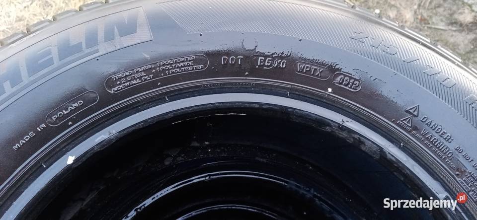 Komplet letnich opon Michelin 215 70 R16 Gorzyczki