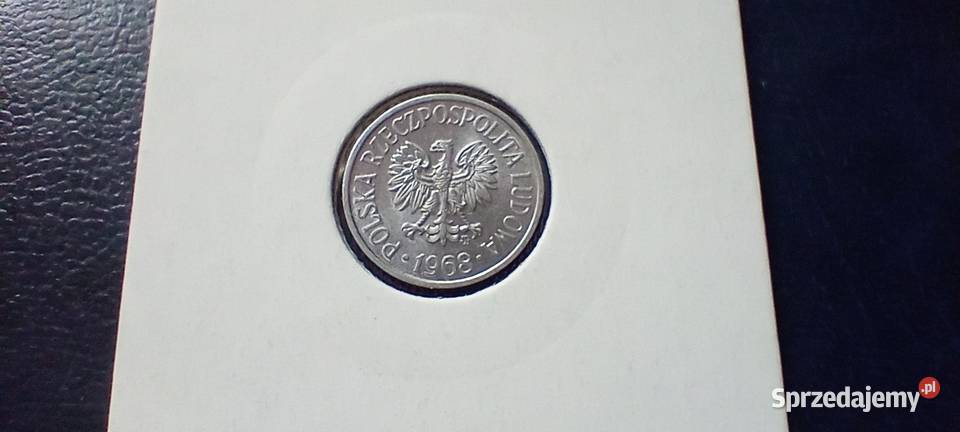 Stare monety 5 groszy 1968 Polska PRL mennicza podkarpackie Lesko