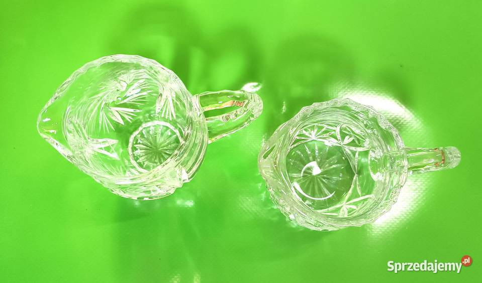 Cukiernice kryształowe 2 kubki kryształowe 3 Opole