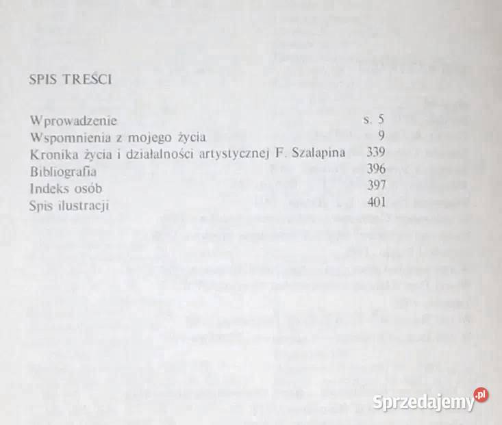 Wspomnienia z mojego życia Fiodor Szalapin lubelskie Chełm