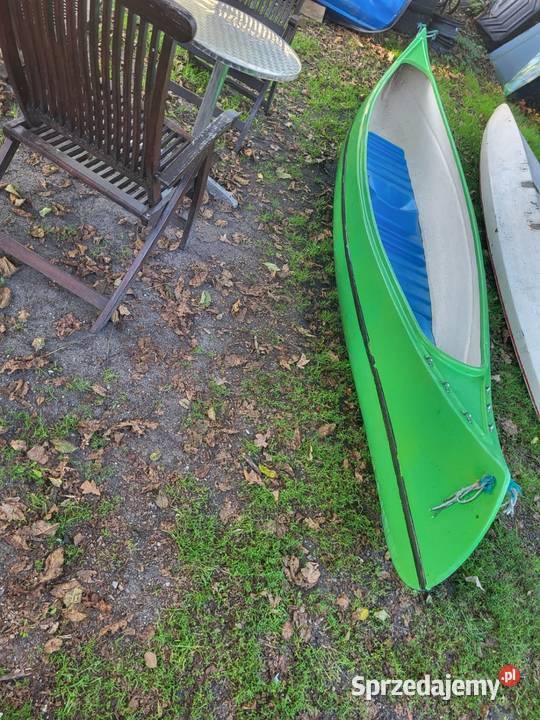 ZielonyFajny kajak 2 osobowyDł4 4m szer0 8m wys0
