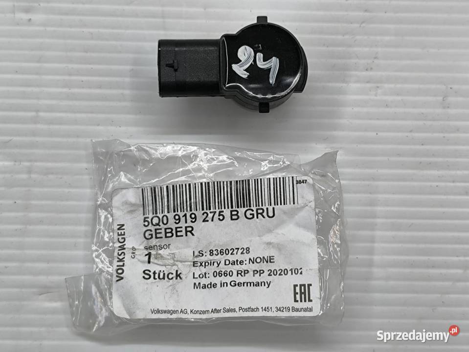 CZUJNIK PARKOWANIA PDC VOLKSWAGEN OE 5Q0919275B Czujniki wielkopolskie