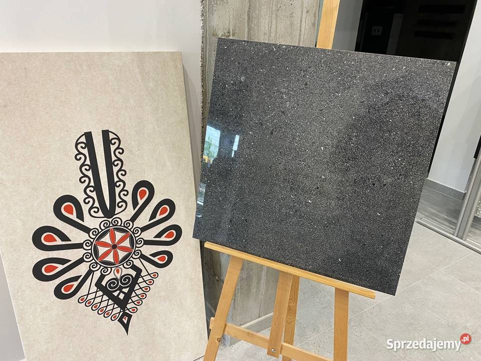 gres poler 60x60 Połysk grafit stone Lotar Płytki podłogowe Zakopane