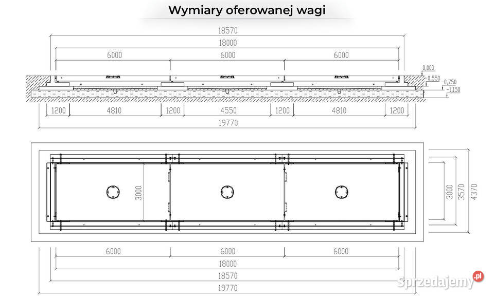 Waga samochodowa betonowa DSB do 60t DITTASERIA