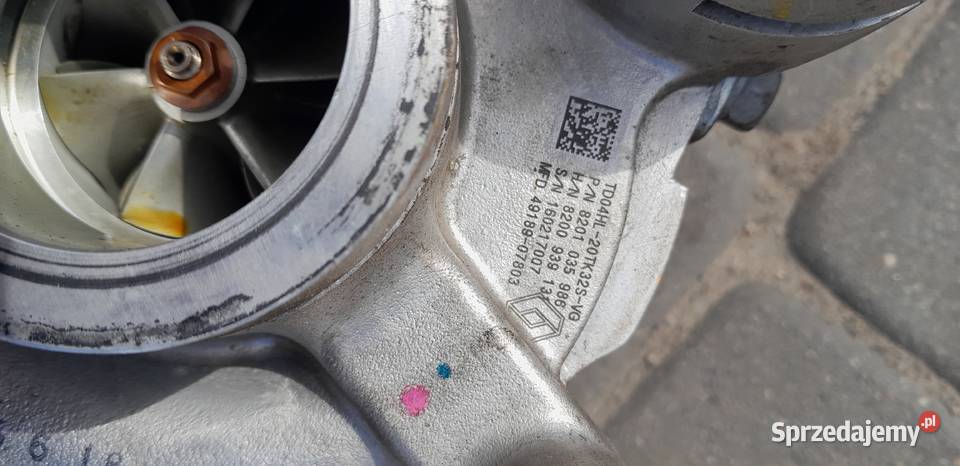 Turbosprężarka v9x silnik 30 v6 infinity renaułt osobowe mazowieckie