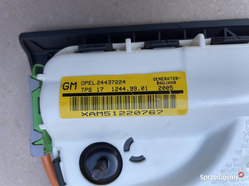 24437224 Poduszka airbag fotela Opel Vectra c Poduszki powietrzne zachodniopomorskie sprzedam