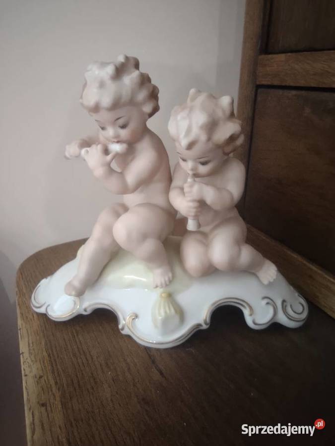 Stara porcelana muzykanci putto amorki Porcelana i szkło Poznań