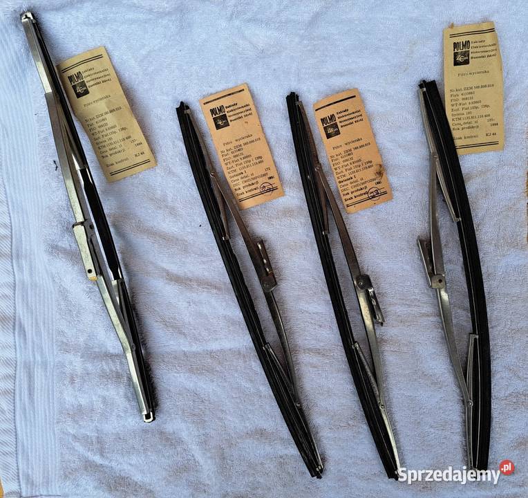 Wycieraczki pióra chrom oryginalne PRL Fiat 126p Rok produkcji 1981 Plewiska