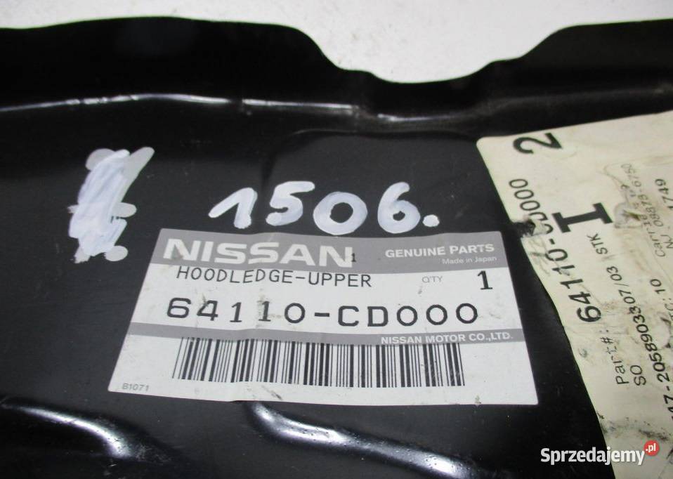 POSZYCIE BLACHA PRZÓD 64110CD000 NISSAN 350Z Nowy Tomyśl