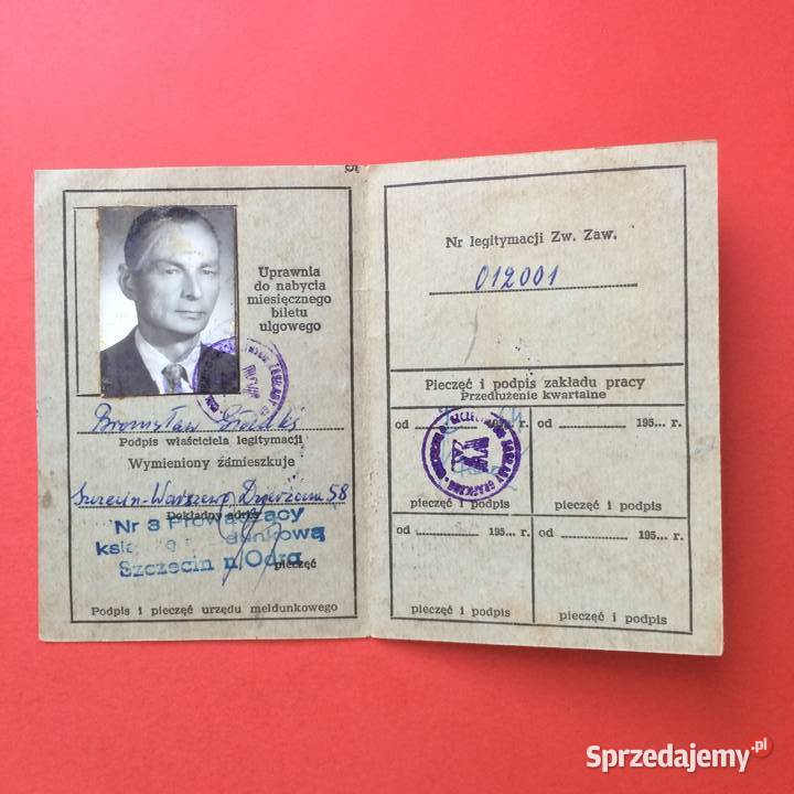 2038 Legitym Miejskiego PrzedsiębKomunikacji Szczecin