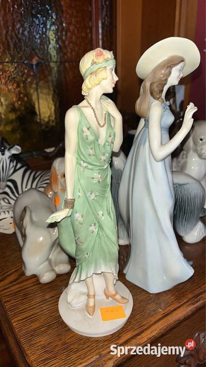 Faye Figurka The Royal Doulton Dama w zielonej Porcelana i szkło Gdańsk
